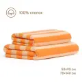 Комплект махровых полотенец Pragma Simso 50х90, 70х140 см, имбирно-красный