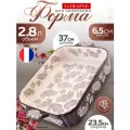 Форма для запекания Loraine, керамика, прямоугольная, для СВЧ, коричневая