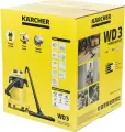 Строительный пылесос Karcher WD 3 P V-17/4/20 1000Вт (уборка: сухая/сбор воды) желтый