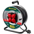 Удлинитель силовой на стальной катушке Kraftool КГ 3х1.5 50м 3700Вт IP44, K-315, 55085-50_z01