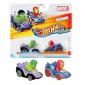 Машинка Mattel Hot Wheels Racer Verse 2024 HRT89 Marvel Hulk & Iron Man