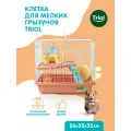 Клетка для хомяка и других грызунов Triol, эмаль, персиковая 35х26х31 см