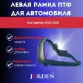 Рамка ПТФ облицовка левая противотуманной фары авто Kia Optima 2018-2024 Киа Оптима 86593D4500