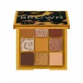 Палетка теней Huda Beauty Toffee Brown, матовый, металлик и шиммер, 9 цветов