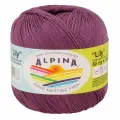 Пряжа Alpina LILY 10 шт. по 50 г 100% мерсеризованный хлопок 175 м №803 св. фиолетовый