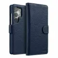 Кожаный чехол книжка Melkco Wallet Book Type ND для Samsung Galaxy S25 Ultra, темно-синий