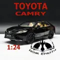Машинка Toyota Camry. Металлическая модель автомобиля Тойота Камри черный 20см. Инерционная игрушка машина 1:24