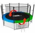 Батут Unix line Classic с внутренней сеткой 8 футов - 240 см (двухцветный)