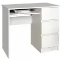 МС Мори Стол МС-6 правый Белый (компьютерный, письменный, с ящиками, для школьника, в офис)