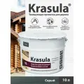 Тонирующая пропитка для дерева Krasula/Серый/10л/ защитно-декоративный состав для древесины Красула