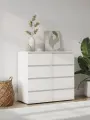 Комод для одежды и хранения вещей Ирэн с ящиками, 100х46х96 см, Белый
