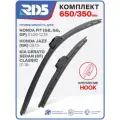 650 350 мм. Крепление Hook. Комплект бескаркасных щеток стеклоочистителя RD5 дворники на Honda Fit; Хонда Фит; Honda Jazz; Хонда Джазз; Kia Cerato Sedan Classic; Киа Церато Седан Классик