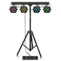 Behringer STAGE TRI LED BUNDLE ST1 трипод с 4 парами 7 х 3 Вт, RGB, ножной переключатель, коммутация, 24 шоу, DMX