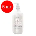 Комплект 5 штук, Крем-мыло Grass MILANA жемчужное с дозатором 1л