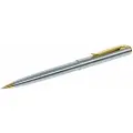 Ручка бизнес-класса шариковая Brauberg Maestro, синяя, корпус серебристый с золотистым, линия письма 0,5 мм (143468)