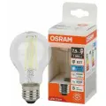 Лампа Светодиодная Груша 7.5Вт 220-240В E27 1055Лм 6500К Угол 300 град. d 60mm h 105mm Филаментная Стекло Свет Холодный белый Osram, уп. 2шт