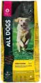 Корм сухой All Dogs для взрослых собак с курицей, 20кг