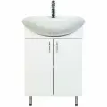 Тумба с раковиной Orange Лайт 50 LA-50TUW+RA Белая, стильный дизайн
