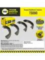 Колодки тормозные барабанные задние TRANSMASTER TS090 для а/м Toyota Hilux, Hiace, 4Runner, Volkswagen Taro