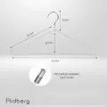 Вешалка-плечики для одежды металлические Ridberg 50 шт белые