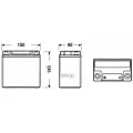 Аккумулятор Start&Stop Auxiliary 12V 14Ah 200A 150X90x145 Полярность Etn1 Клемы Малый Конус Креплени EXIDE арт. EK151