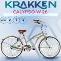 Городской круизер велосипед KRAKKEN Calypso W 26 коричневый 2024