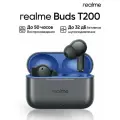 Наушники Realme Buds T200, с шумоподавлением, Bluetooth 5.0, тёмно-серые