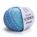 Пряжа Summer Dream YarnArt, бир/син - 4304, 70% хлопок, 30% вискоза, 4 мотка, 100 г, 350 м.