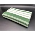 Полотенце махровое банное, для пляжа, для ванны в полоску Зелено-Белое 70*140 см