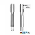 Метчики ручные DIN 5157 для нарезания резьбы по металлу HSSG BSP(G) 1 набор (2 шт) для глухих и сквозных отверстий 00155150 GSR (Германия)