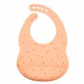 Фартук нагрудный Nattou силиконовый powder peach and stars 874427