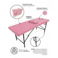 Массажный стол, кушетка косметолога, с вырезом для лица, 180х60 Розовый