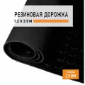 Резиновое покрытие 1,2х3,5 м Монетка напольное в рулоне LEVMA CO-4786273. Резиновая дорожка
