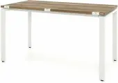 Компьютерный стол, Письменный стол Формат (Тип 2) с пропусками для проводов 100x60x75 дуб галифакс олово/белый