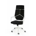 Компьютерное кресло Norden IQ / (white+black) белый пластик / черная ткань