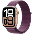 Умные часы Apple Watch Series 10 42mm, GPS Rose Gold Aluminum Case, Plum Sport Loop