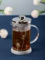 Френч-пресс Agness Dandelion, из жаропрочного стекла, 600 мл