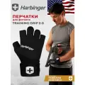 Фитнес перчатки Harbinger Trainig Grip 2.0, мужские, черные, M