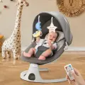 Электронные качели шезлонг 3 в 1 DearestBaby Pro Max Grey - для безопасного и комфортного сна вашего малыша!
