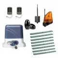 Автоматика для откатных ворот KSL-1300 FULL-1K8-BT, комплект: привод, 2 пульта, Bluetooth-модуль, фотоэлементы, лампа, 8 реек