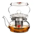 Чайник заварочный федерация стеклянный 900 мл с ситечком, жаростойкое стекло