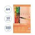 Альбом для акварели, 10л, А4, на склейке Clairefontaine Etival, 300г/м2, холодное прессование
