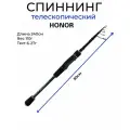Спиннинг для рыбалки Honor для путешествий телескопический 240 см короткий компактный