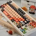 Кейкапы ZZZ для механической клавиатуры / PBT / 130 штук в комплекте. С русской гравировкой