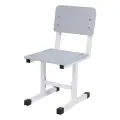 Стул Polini kids City S Ученик, 2 гр, белый-серый
