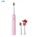 Seago Sonic электрическая зубная щетка Sg507 Micro Usb перезаряжаемый таймер для взрослых электронная зубная щетка сменные насадки подарок, Pink brush