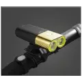 Фара велосипедная GACIRON V9D-1800 GOLD, 6 режимов, 1800 лм, влагоустойчивая, с функцией пауэрбанка, USB-аккум. 6700mAh, золотой