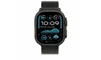 Оригинальный ремешок Apple Watch Milanese Loop Black Titanium 49mm размер s MXF3