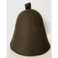 Колпак для бани 100% шерсть коричневый