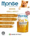 Monge Пауч Grill Adult Dog Консервы для собак с кусочками курицы и индейки, 100 г х 24 шт